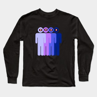 small men cyclopes multicolor Long Sleeve T-Shirt